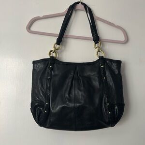 Coach Alexandra Leather Python Trim Tote bag